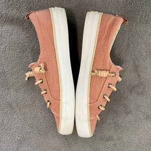 Canvas Sperry Top-sider, Leather laces Size 6.5